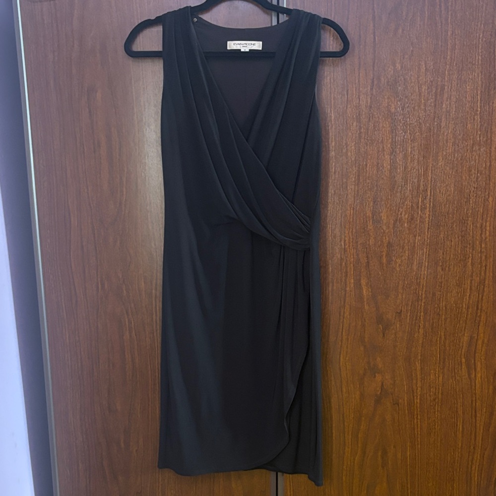Evan Picone Little Black Asymmetrical Dress